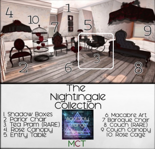 ~ASW~ The Nightingale Tea Pram RARE