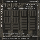 [ICPR03.7] 12 Aged and Worn Concrete Urban Road Street Highway Textures from E&D ENGINEERING