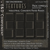 [ICPR03.5] 12 Aged and Worn Concrete Urban Road Street Highway Textures from E&D ENGINEERING