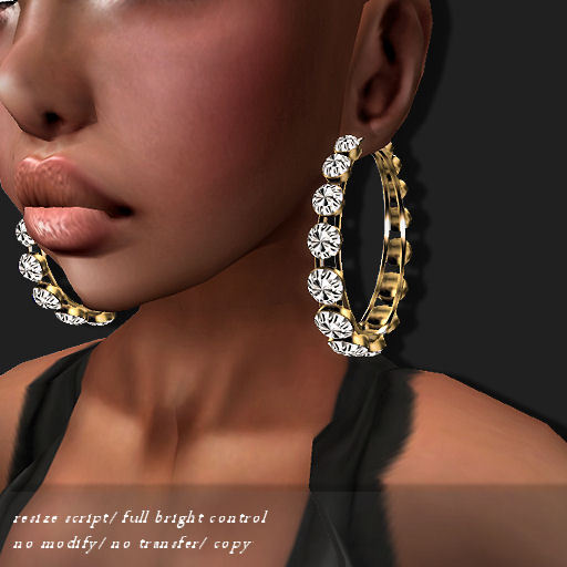 [DEMO] EARRING HOOP DCB GOLD     -RYCA-