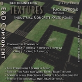 [ICPR03.0] 100 Concrete Urban Road Street Highway Textures FatPack Multipack from E&D ENGINEERING