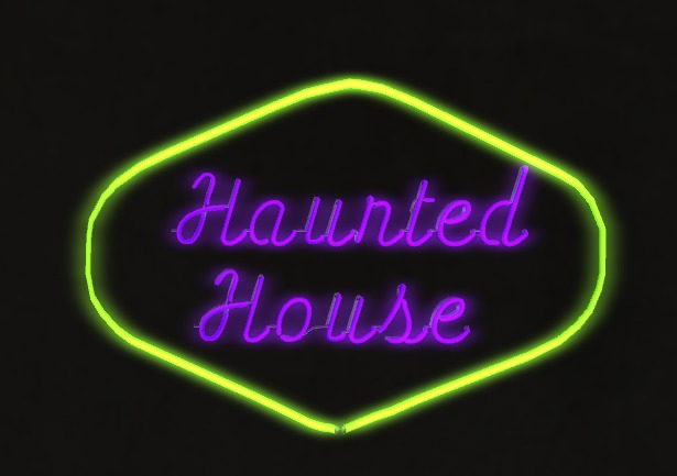 The Hounted House Neon Sign