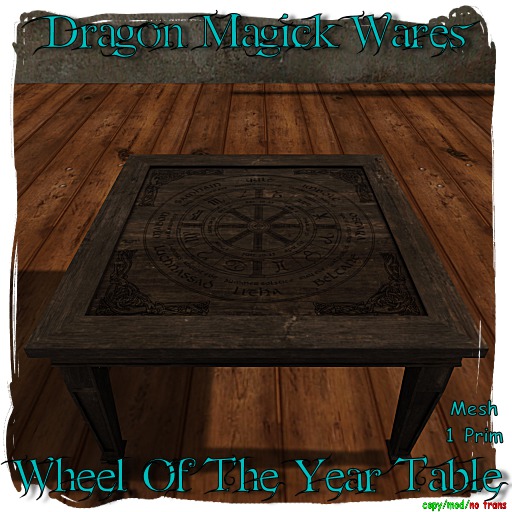 Dragon Magick Wares Wheel Of The Year Table Mesh
