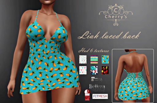 Cherry's - Liah Laced Back halter mini