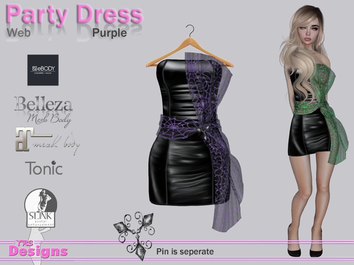 Party Dress Web Purple