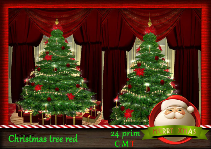 Christmas tree red