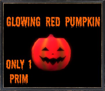 Glowing Red pumpkin