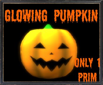 Glowing pumpkin