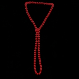 Red Beads (shine) Long Loop Necklace
