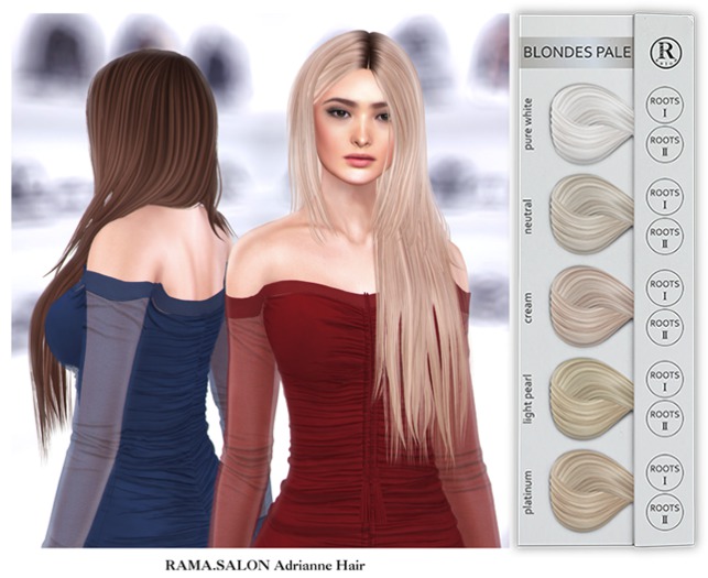 RAMA.SALON - Adrianne Hair 'BLONDES PALE'