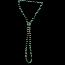 Deep Emerald Beads Long Loop Necklace