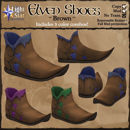 *LightStar - Elven Shoes-Brown