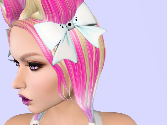 .:S.C:. Accessory - Kawaii Bow Set - Blue DEMO