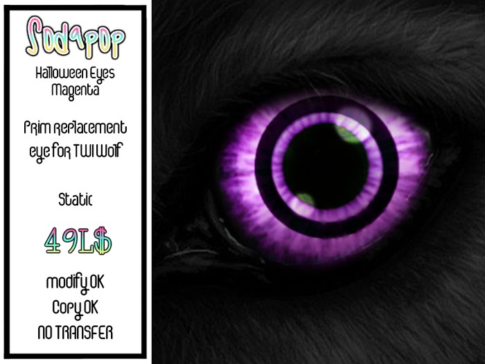 TWI Wolf - Halloween Eyes Magenta