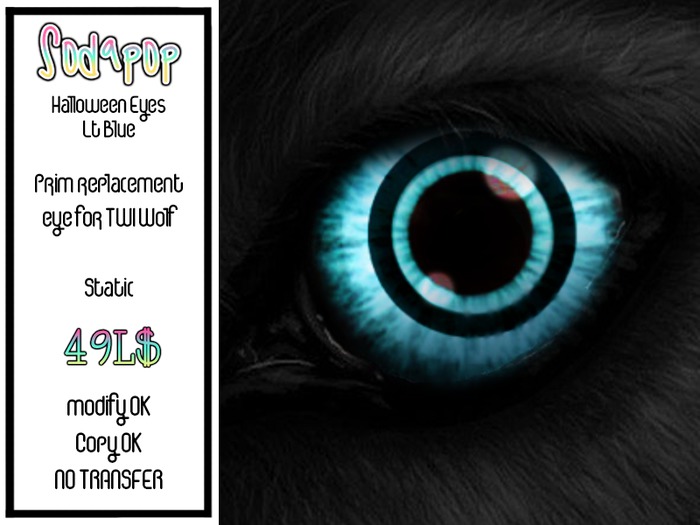 TWI Wolf - Halloween Eyes LBlue