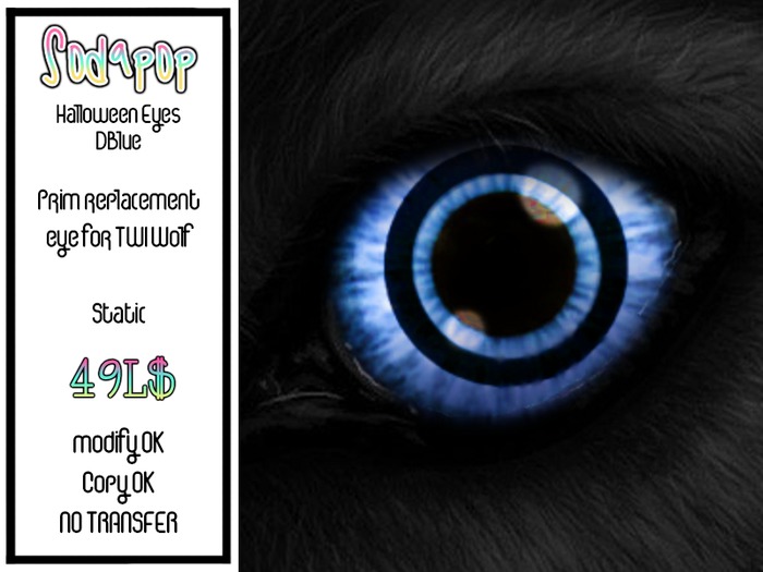 TWI Wolf - Halloween Eyes DBlue