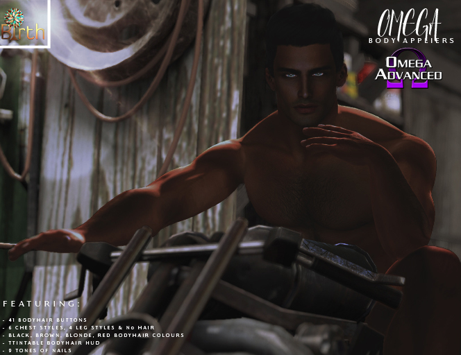 *Birth* Omega Men's Body Applier - Tone 09 [Add Me]