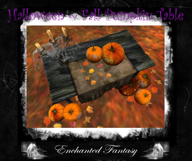 Halloween Pumpkin Table (Mesh)