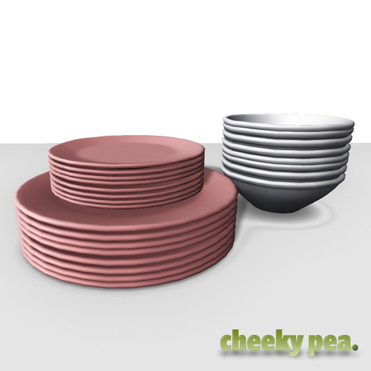 :CP: Modern Farmhouse Foodie Neatly Stacked Dishes