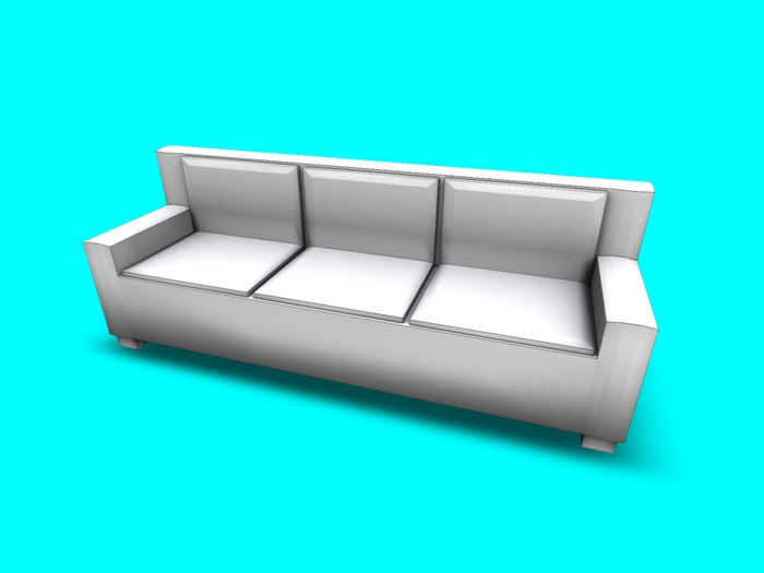 Couch #1 FULLPERM - 1 Land Impact