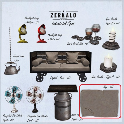 [ zerkalo ] Industrial Spot - Rug