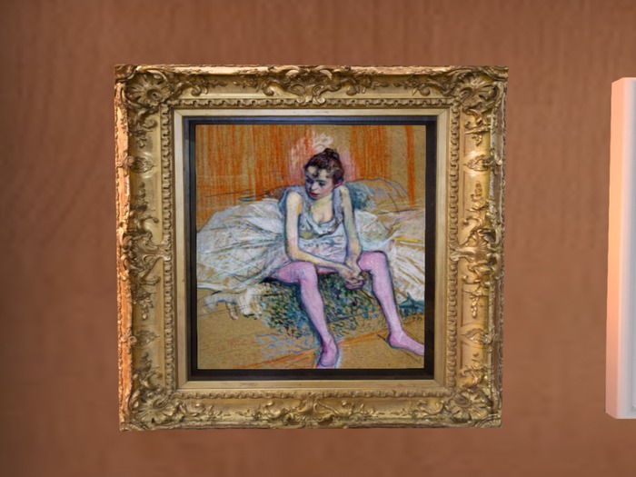 Lautrec Oil Painting Framed