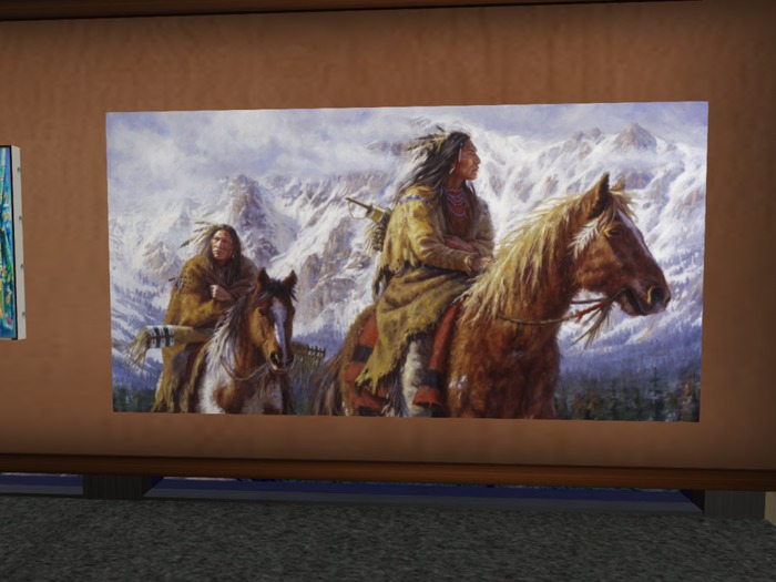 monumental painting Native americans
