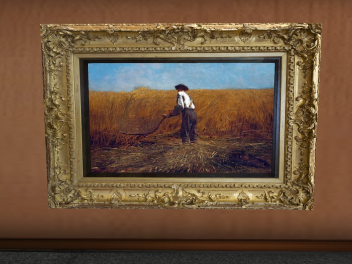 Homer oil painting framed