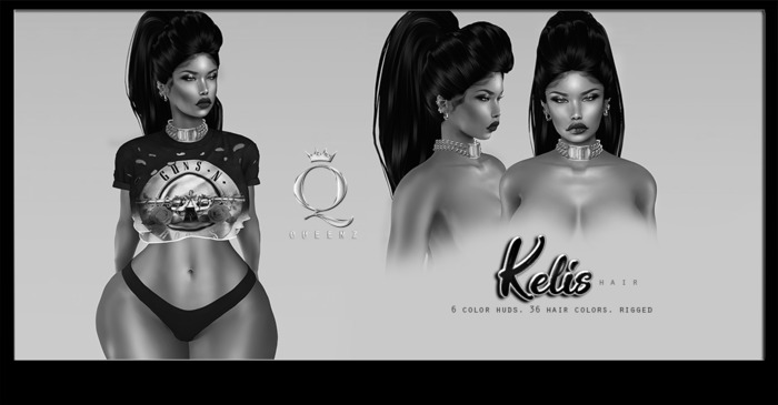 .Q. Kelis (Rigged Mesh Hair) DEMO