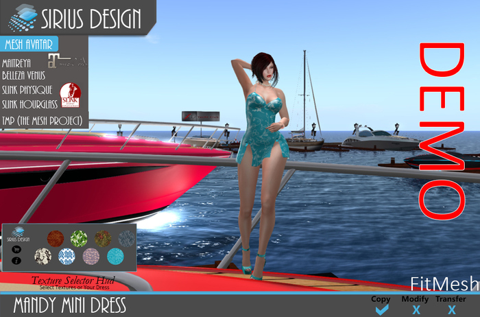 Sirius Design Mandy Mini Dress  ==DEMO==