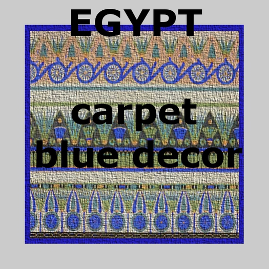 Egypt - carpet blue decor