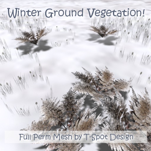 T-Spot Mesh - Winter Ground Vegetation - Full Perm - LI=1.9