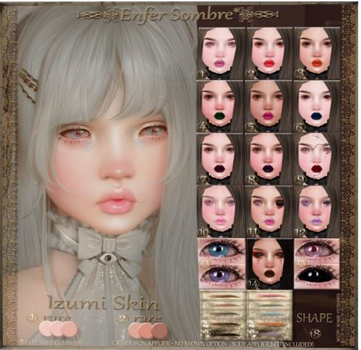 (Enfer Sombre*) Catwa Skin applier - Peach - Izumi (2)