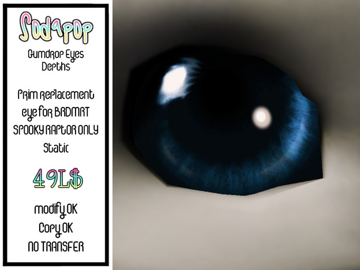 BRDMRT Spooky Raptor - Gumdrop Eyes Depths