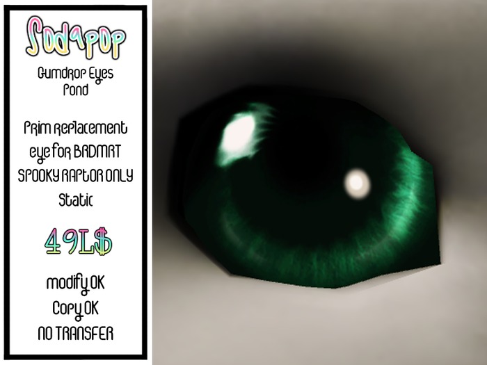 Sodapop - BRDMRT Spooky Raptor - Gumdrop Eyes Pond