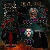 ERSCH - Devil Rose Gacha MAITREYA Skirt Red 03