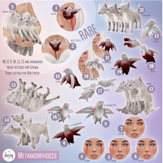 Fawny - Metamorphosis(17).Bird - Couple decor - Pure