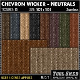 Tool Shed - Chevron Wicker - Neutrals