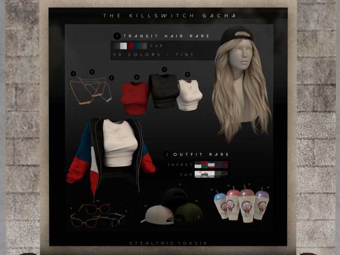 Stealthic x Toksik - 3. TKS Necklace (Gold) + 5 items