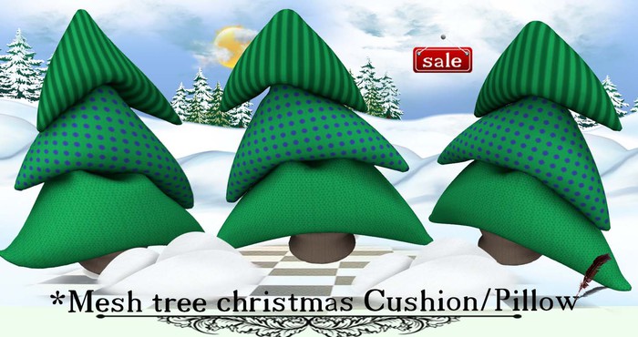 *Mesh tree christmas Cushion/Pillow (modify and trasfert) v. 3