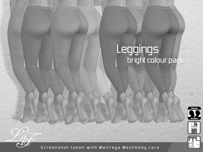 LiF leggings bright colour pack DEMO