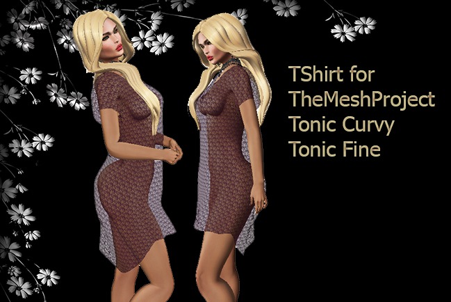 TShirt for  TheMeshProject ,Tonic Curvy  ,Tonic Fine