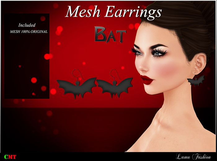 -Lamu Fashion-Gift Earrings BAT HALLOWEEN