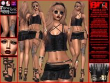 **MURA V2 FIX BLACK VERSION URBAN STYLE COMPLET OUTFIT **