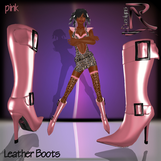 Leather BooTs pink - Ronjas RDesignS Collection by Ronja Pera (Retail Box) 