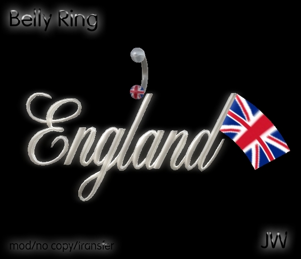 ~WC~ Belly Ring "England"