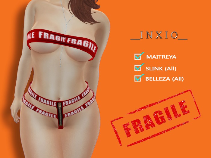 -X- FRAGILE Red 