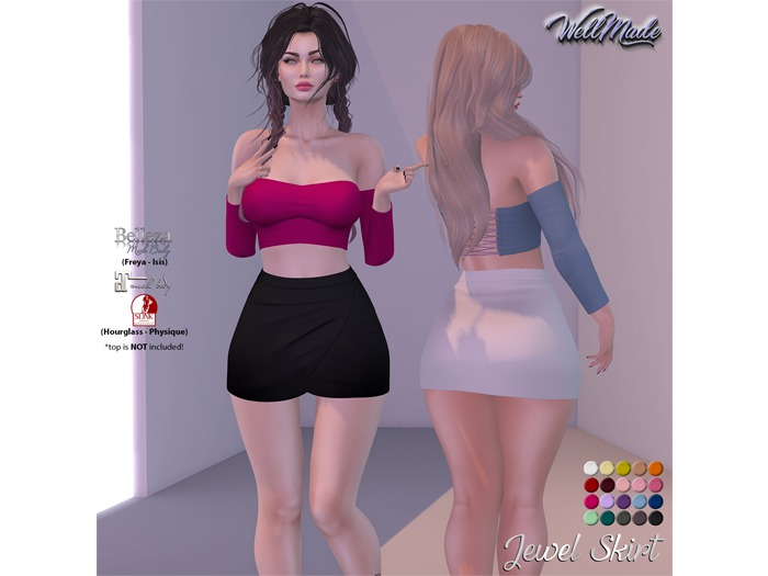 [WellMade] Jewel Skirt