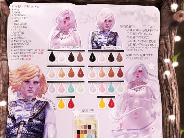 Olive. the Snow Princess Hair - Tea Stained