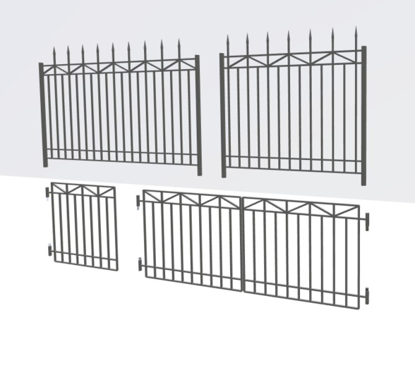 Full Perm Metal Fences 4(100% mesh)